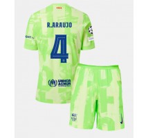 Barcelona Ronald Araujo #4 Koszulka Trzecia dzieci 2024-25 Krótki Rękaw (+ krótkie spodenki)